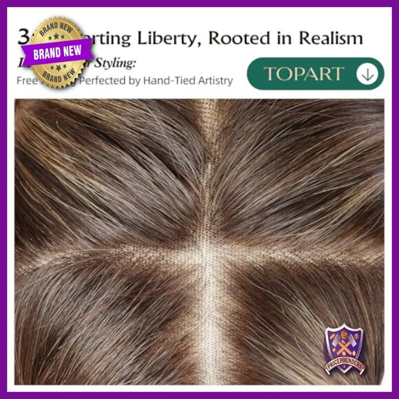 14 Inch Human Hair Topper Lace Front 6x6 Cap Thinning Hair Cover main image 4